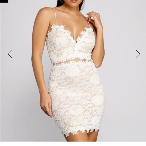 White lace party dress ✨🤍 - Picture 2 of 2